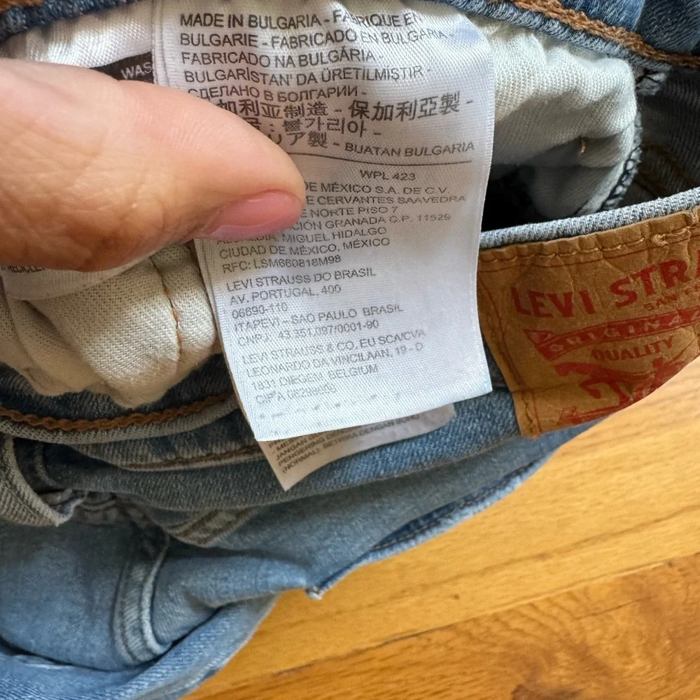 Levi Strauss & Co 514 Men’s 36x30‎ Light Wash Denim Blue Jeans, GUC